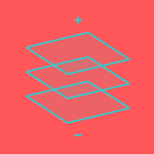 layered squares graphic